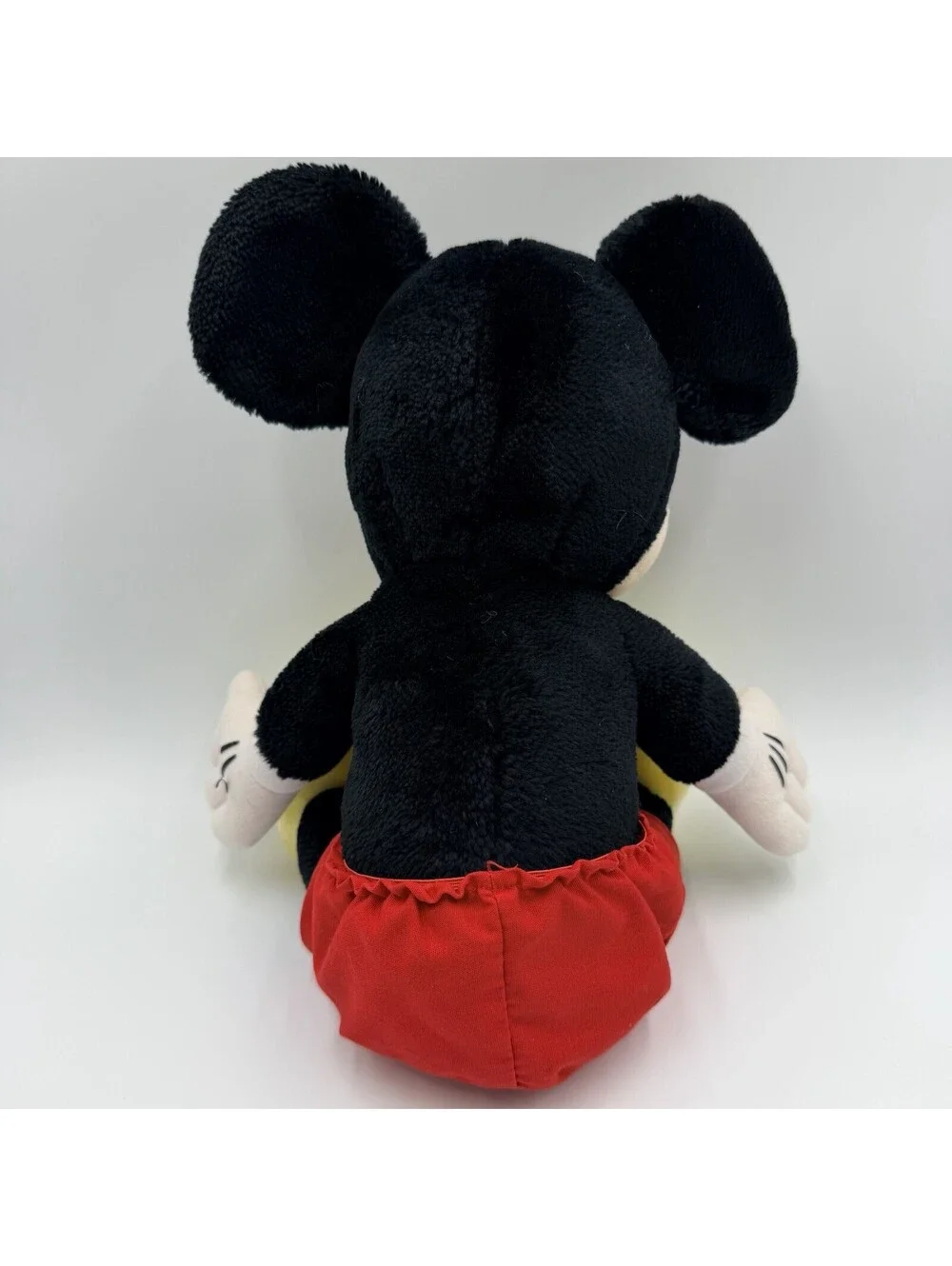 Vintage Disney Parks Mickey Mouse Plush Stuffed Animal Plastic Eyes Shorts 12
